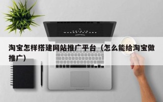 常宁淘宝怎样搭建网站推广平台（怎么能给淘宝做推广）